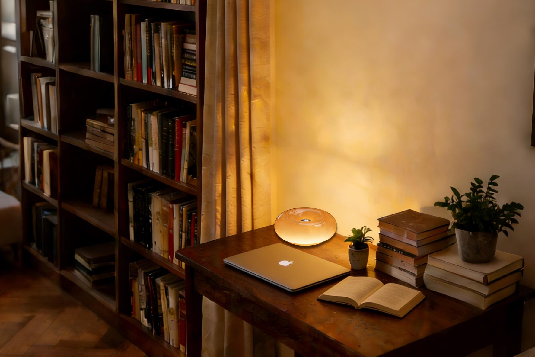 Doughnut Lamp - Orange