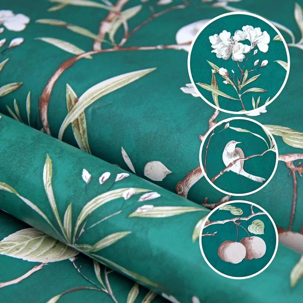 Peach Tree Blossom Peel & Stick Wallpaper