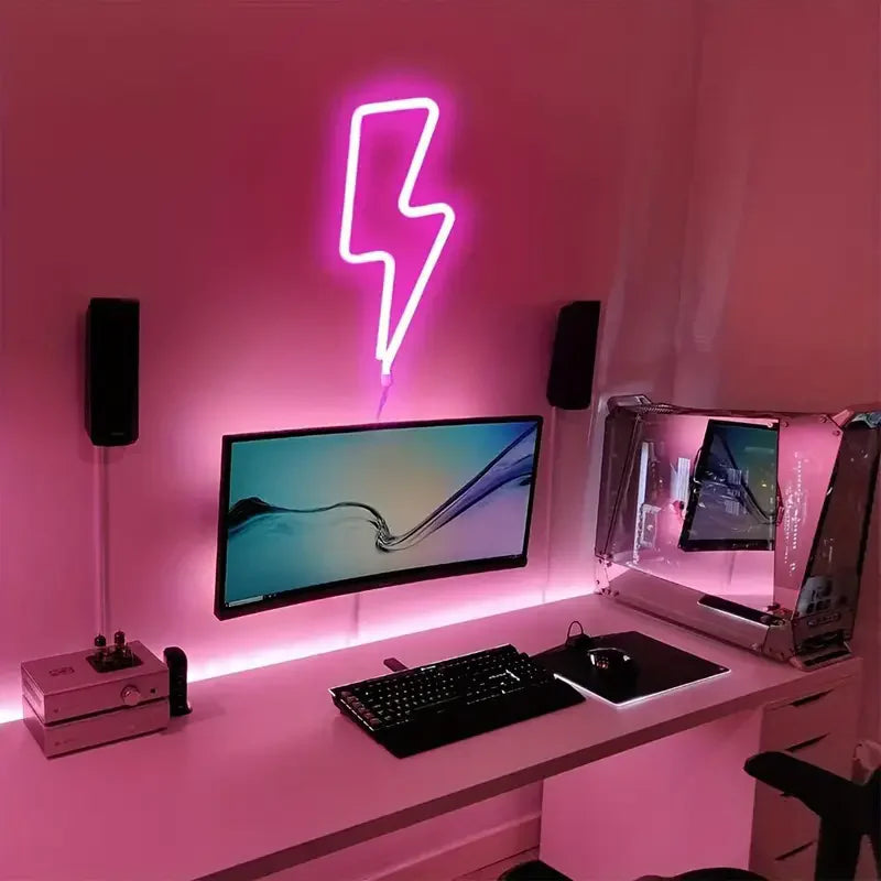 Lightning Bolt LED Neon Sign