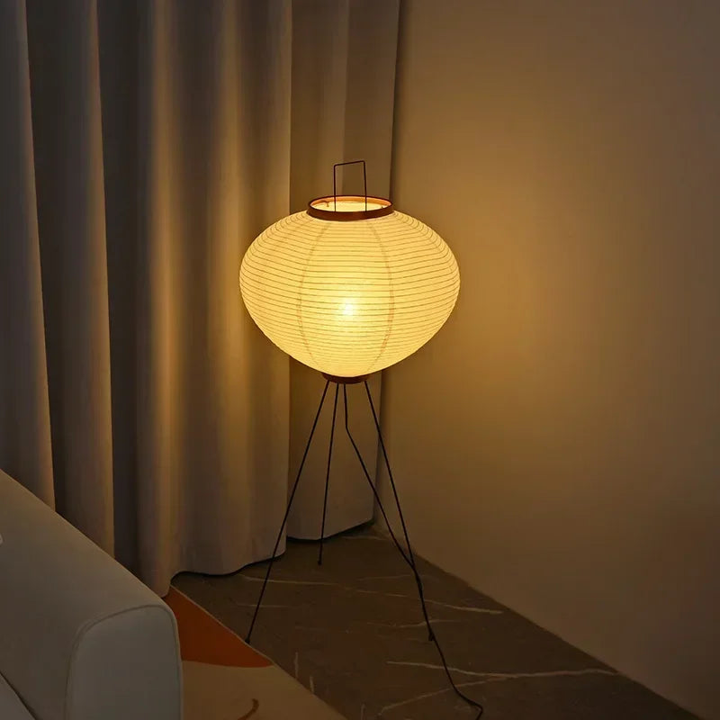 Wabi-Sabi Rice Paper Lamp