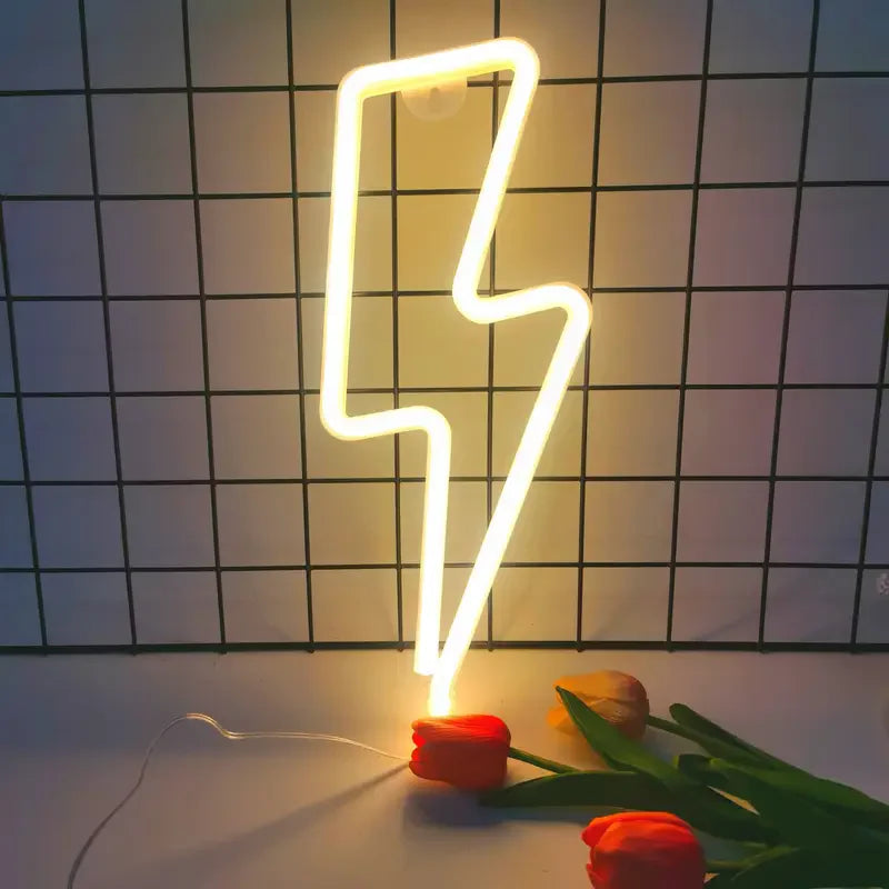 Lightning Bolt LED Neon Sign