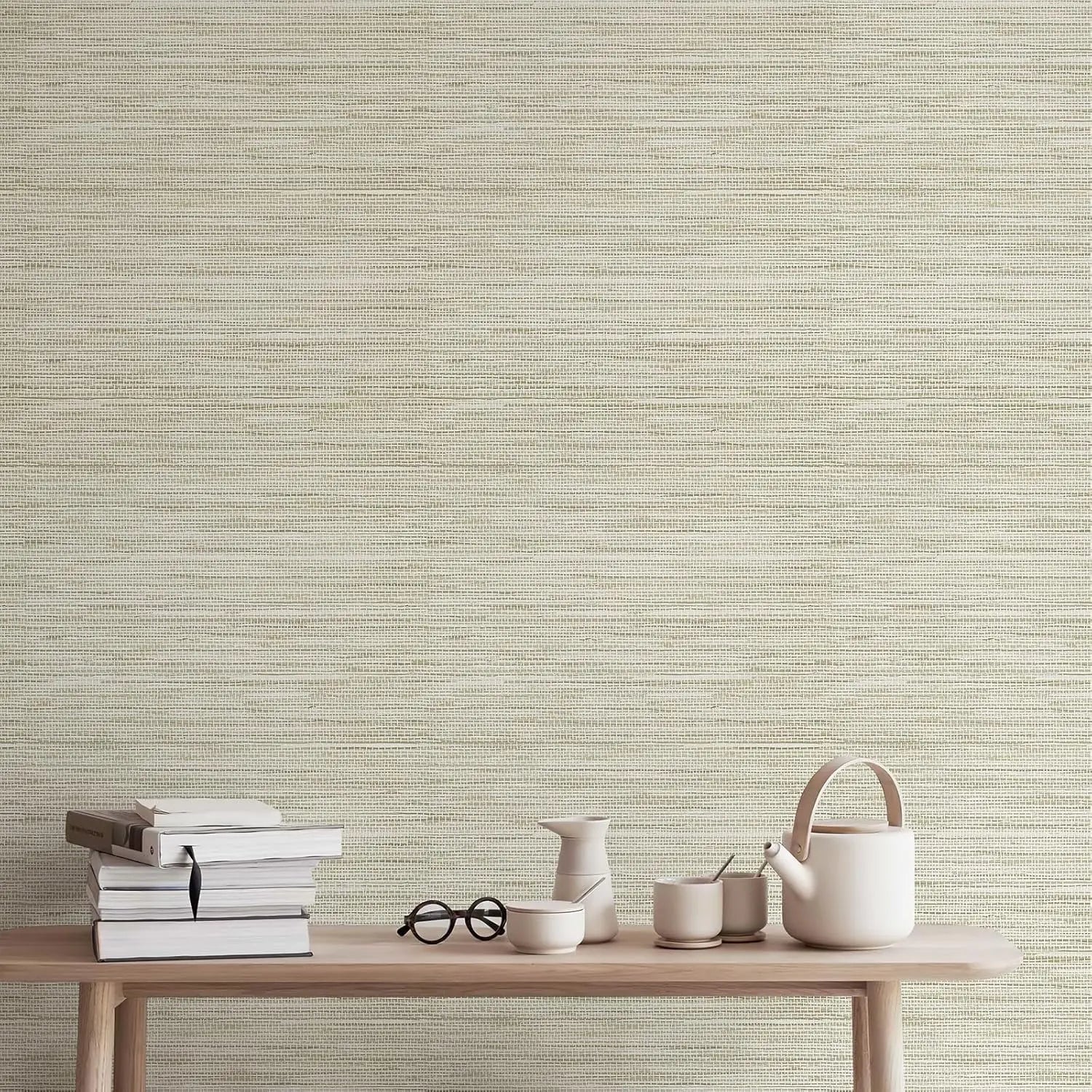 Grasscloth Peel & Stick Wallpaper