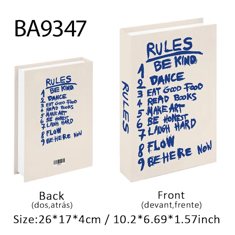 Luxury Decorative Fake Book