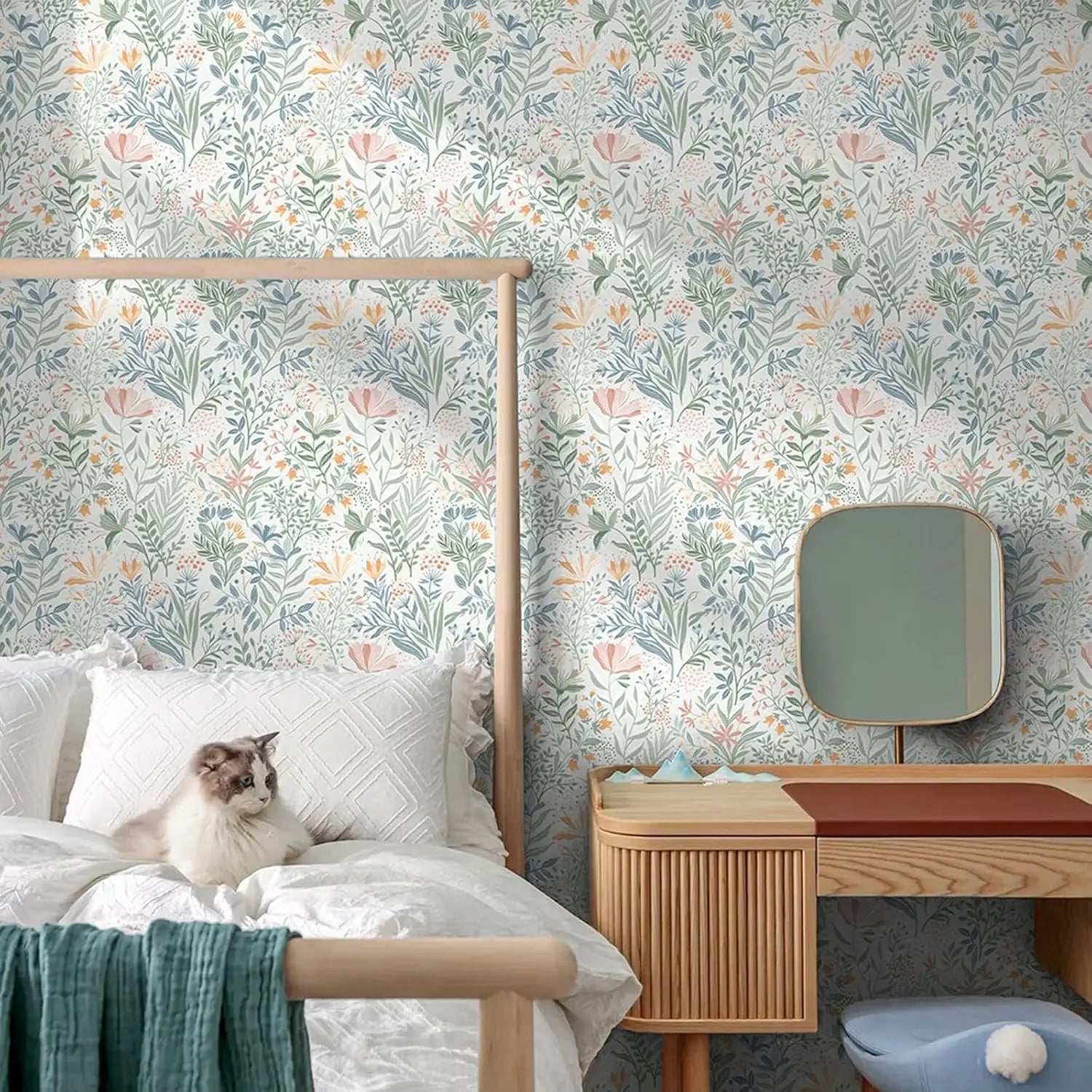 Boho Flower Peel & Stick Wallpaper