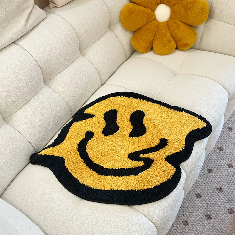 Trippy Smiling Tufted Rug