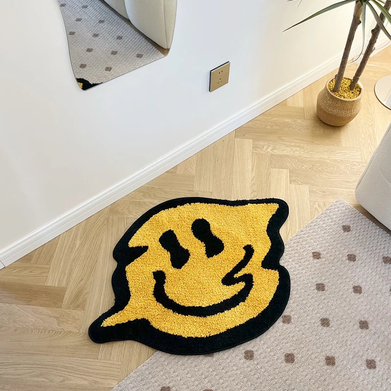 Trippy Smiling Tufted Rug