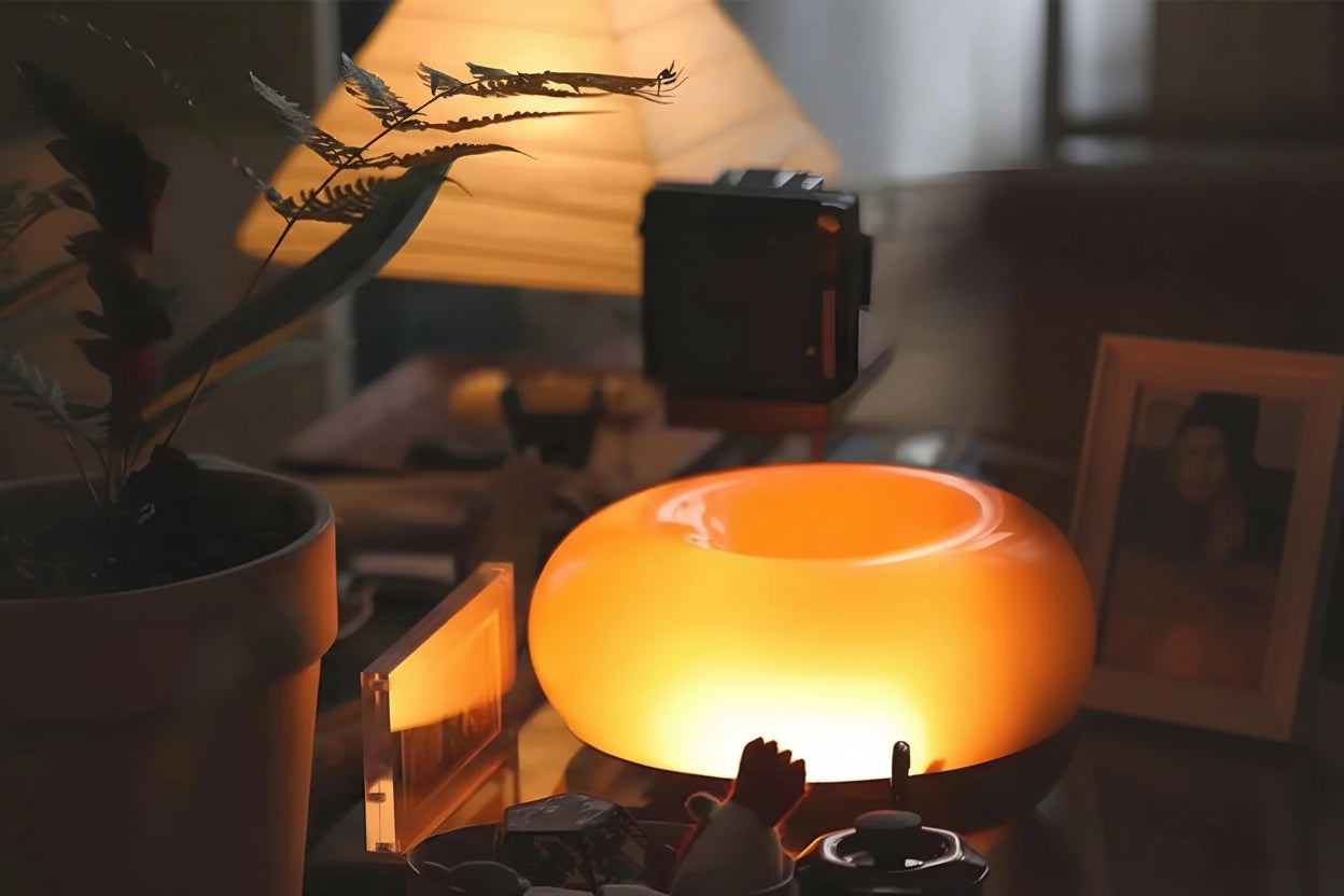Doughnut Lamp - Orange