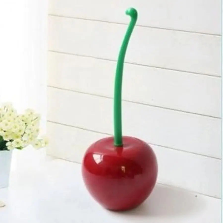 Cherry-Shaped Toilet Brush & Holder Set