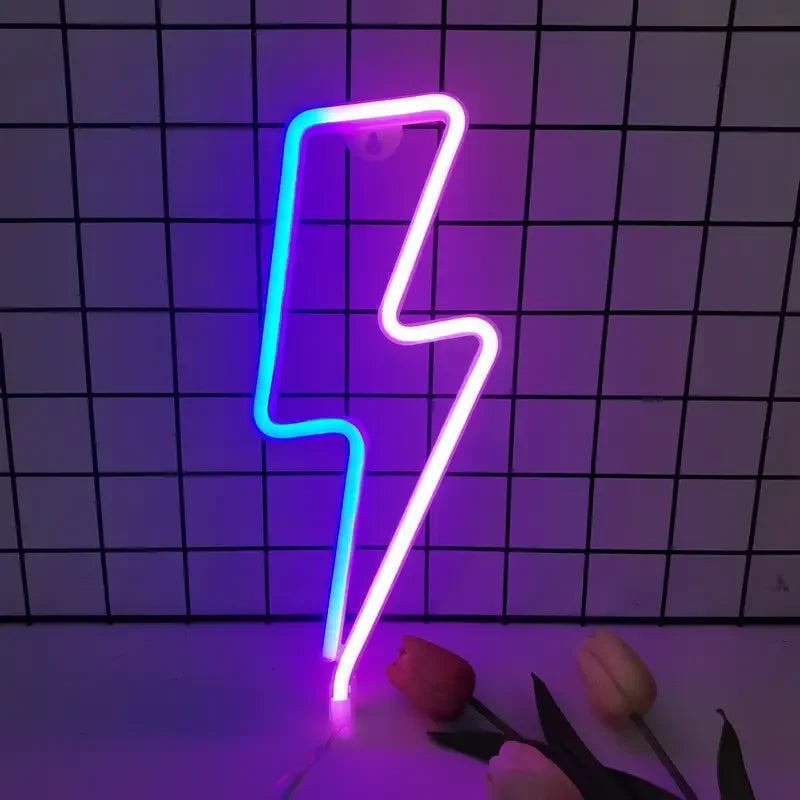 Lightning Bolt LED Neon Sign