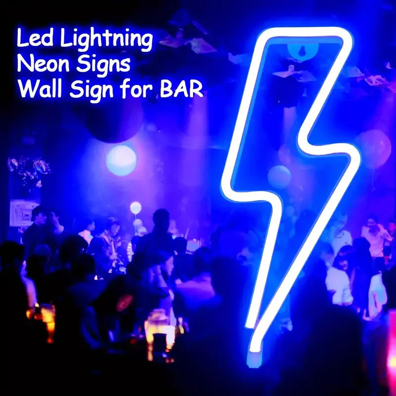 Lightning Bolt LED Neon Sign