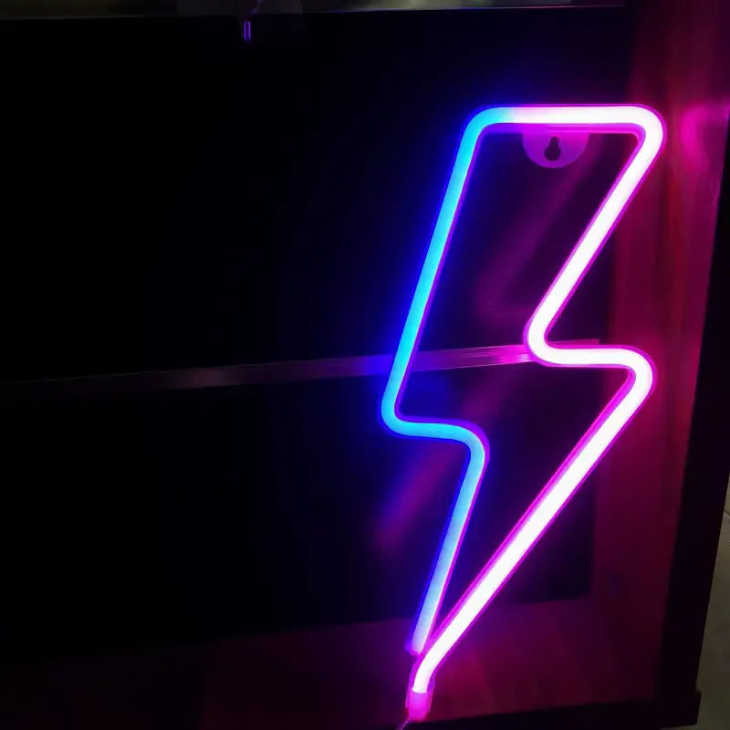 Lightning Bolt LED Neon Sign