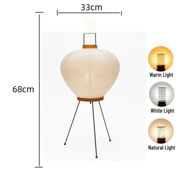Wabi-Sabi Rice Paper Lamp