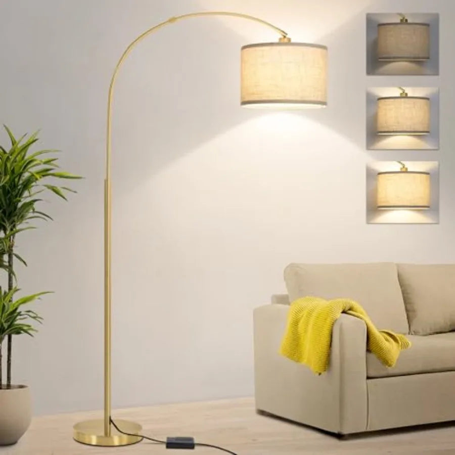 Gold Arc Floor Lamp
