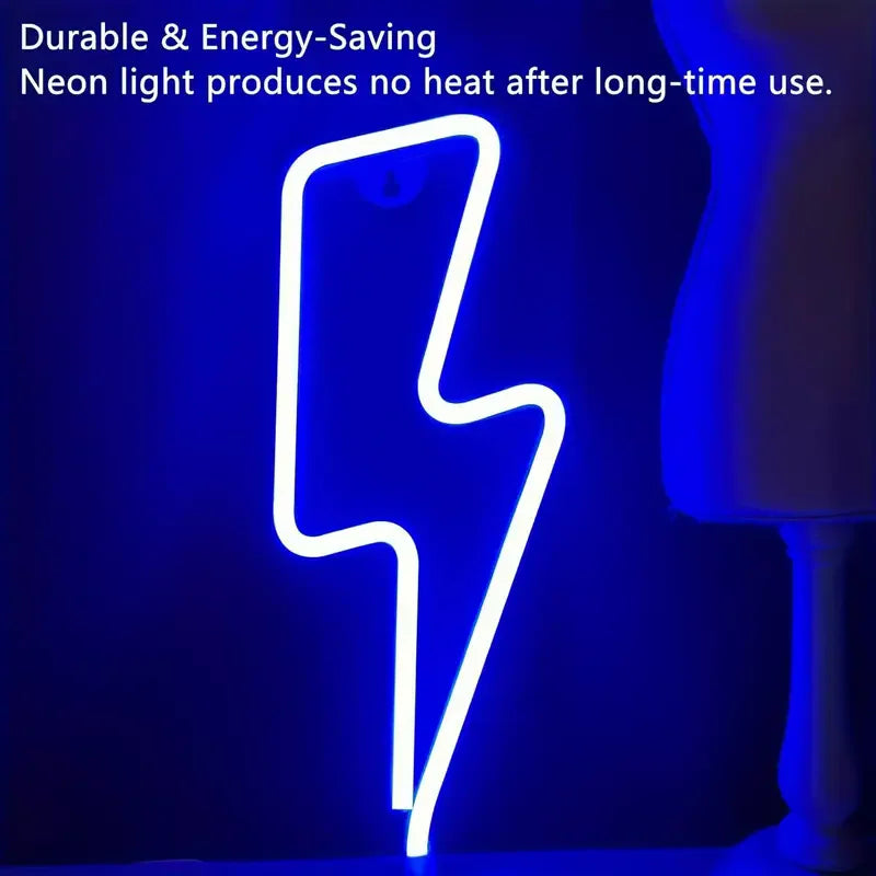 Lightning Bolt LED Neon Sign