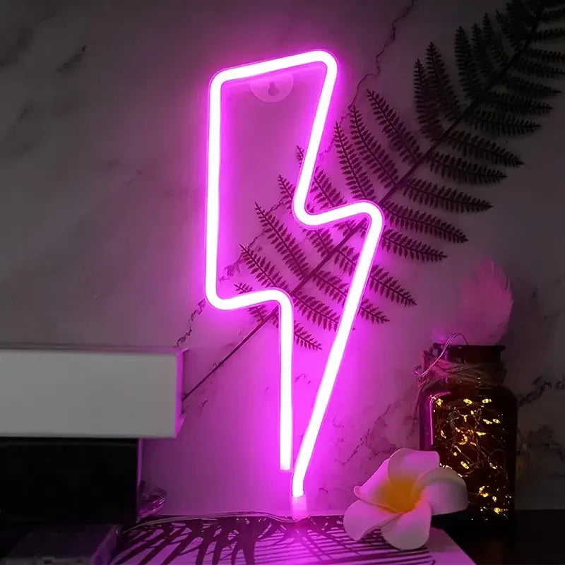 Lightning Bolt LED Neon Sign