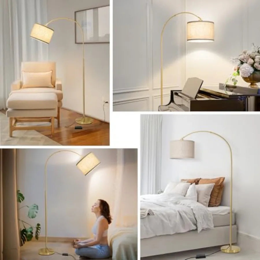 Gold Arc Floor Lamp