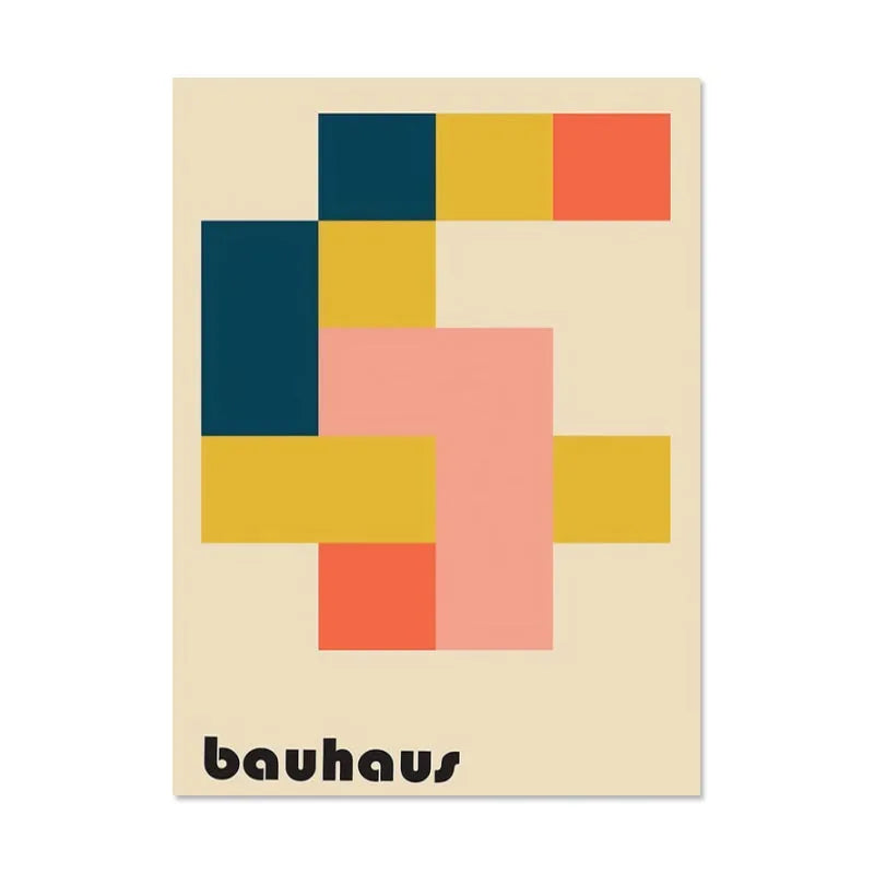 Bauhaus Geometric Art Print