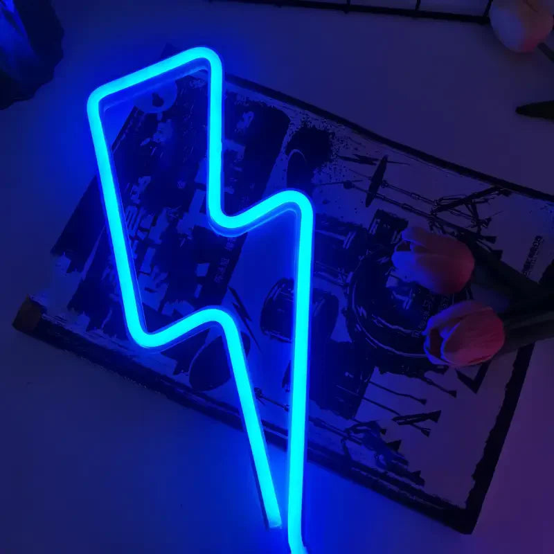 Lightning Bolt LED Neon Sign