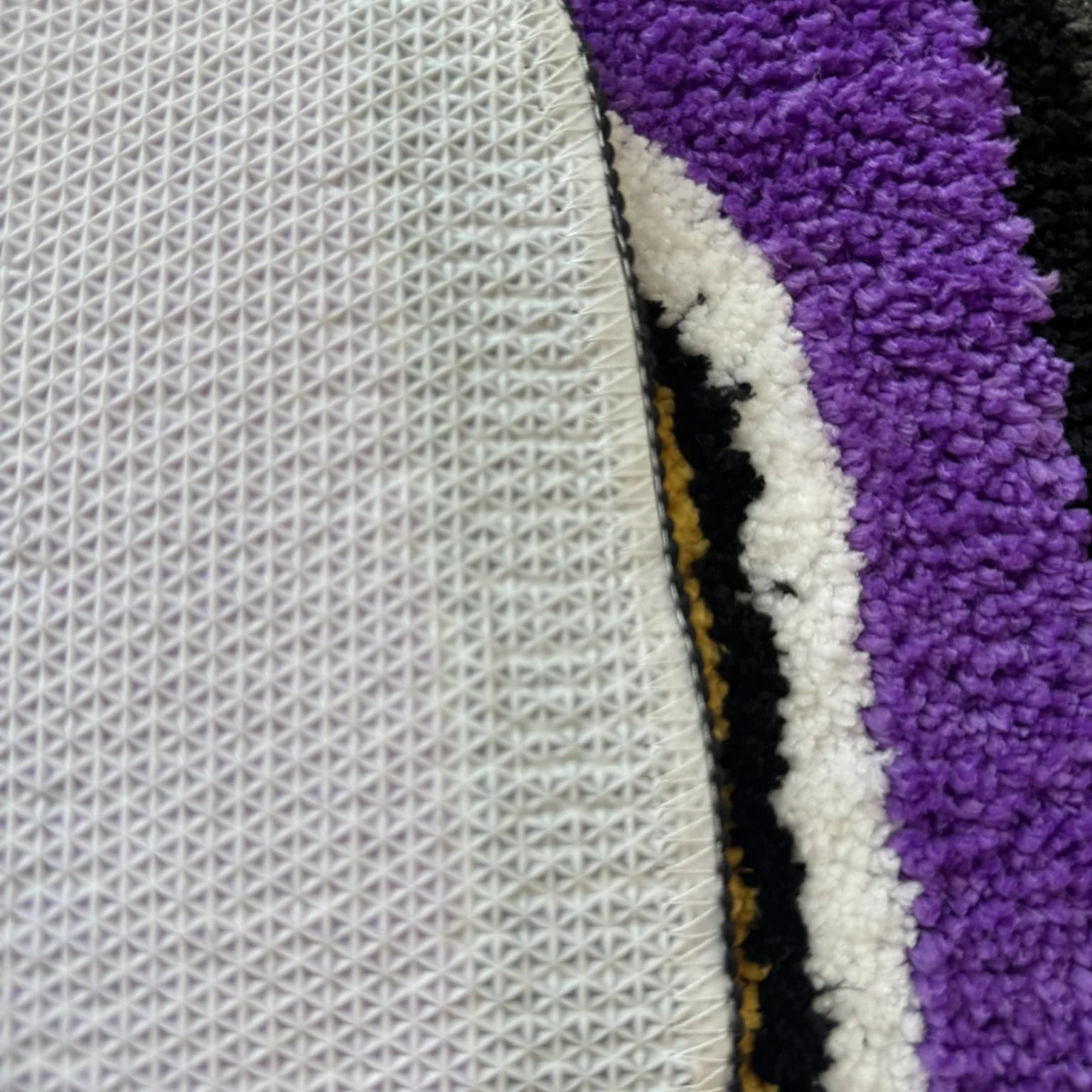Purple Lighter Shaped Tufted Rug