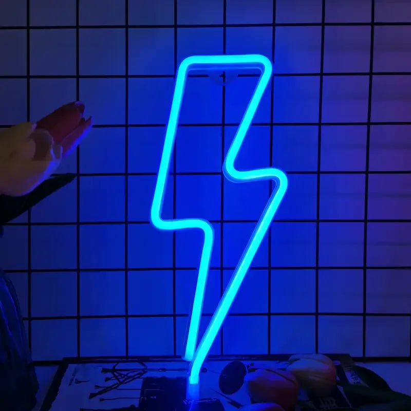 Lightning Bolt LED Neon Sign