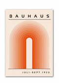 Bauhaus Orange Rainbow Art Print