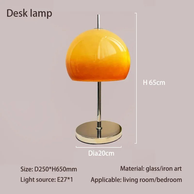 Bauhaus Gradient Glass Mushroom Lamp