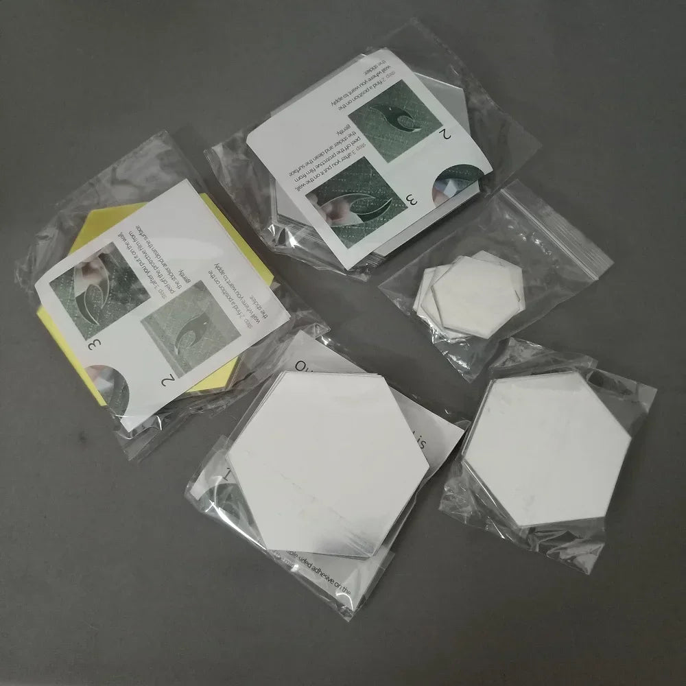 Hexagon 3D Mirror Wall Stickers