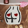 Heart Butt Shaped Tufted Rug