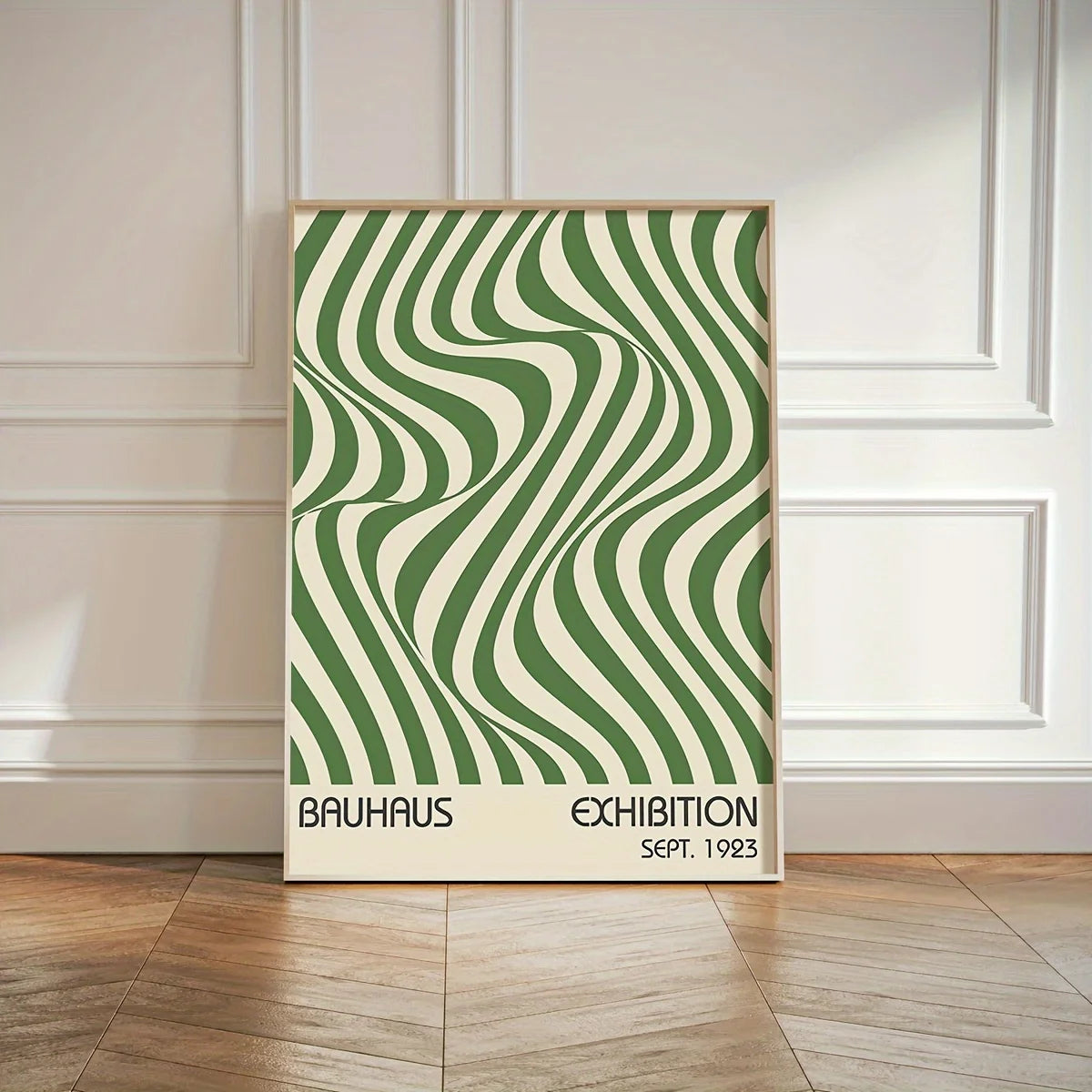 Green Bauhaus Geometric Art Prints