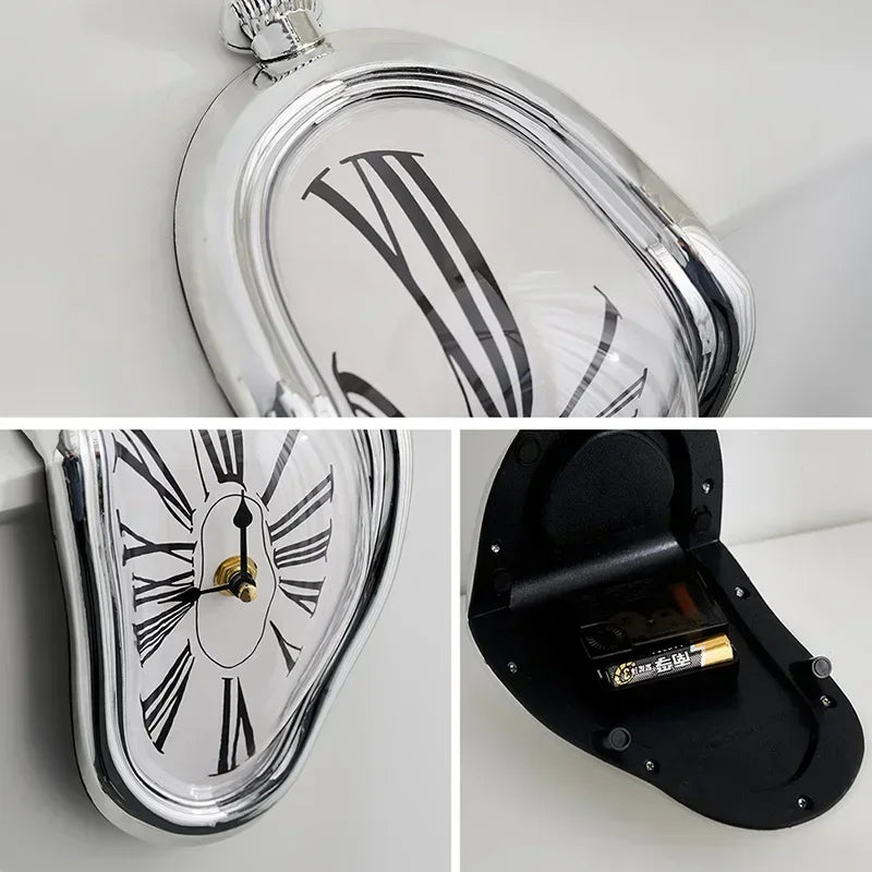 Surrealist Melting Wall Clock