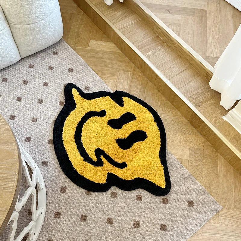 Trippy Smiling Tufted Rug