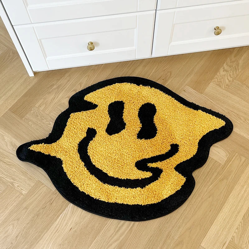 Trippy Smiling Tufted Rug