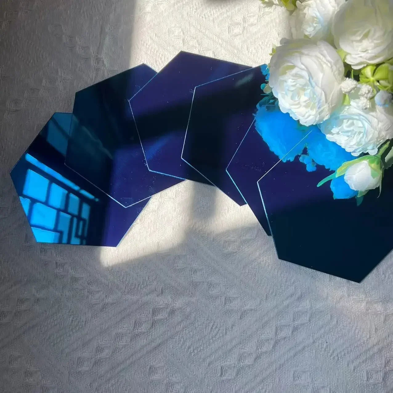 Hexagon 3D Mirror Wall Stickers