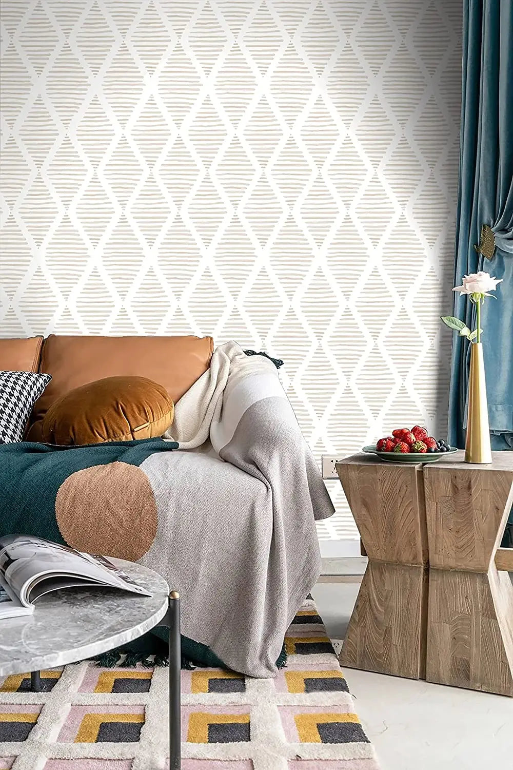 Modern Shape Peel & Stick Wallpaper