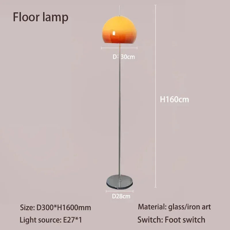 Bauhaus Gradient Glass Mushroom Lamp