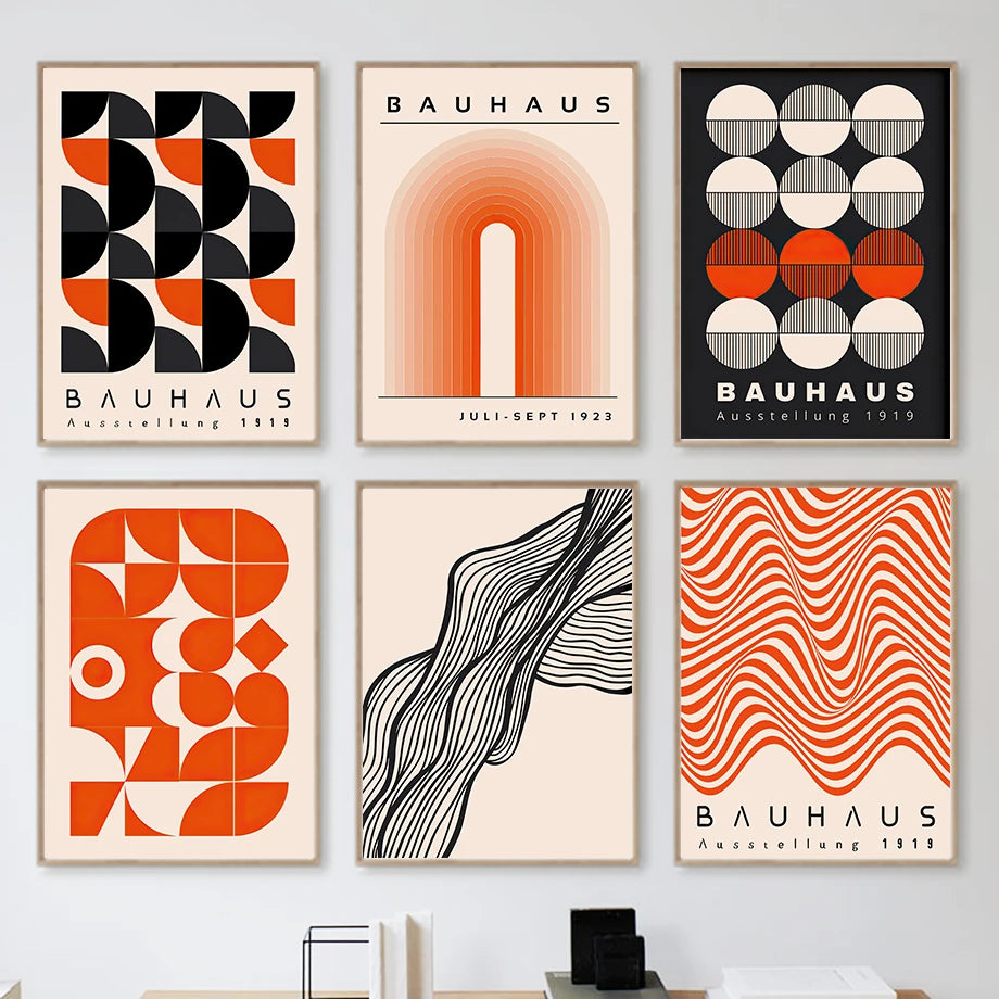 Bauhaus 1919 Orange Art Print