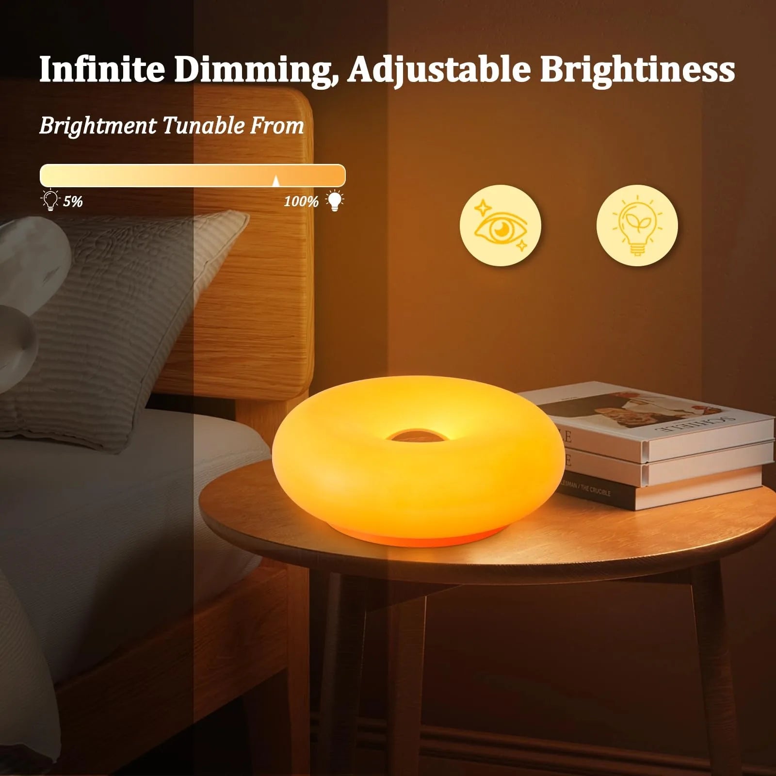 Doughnut Lamp - Orange