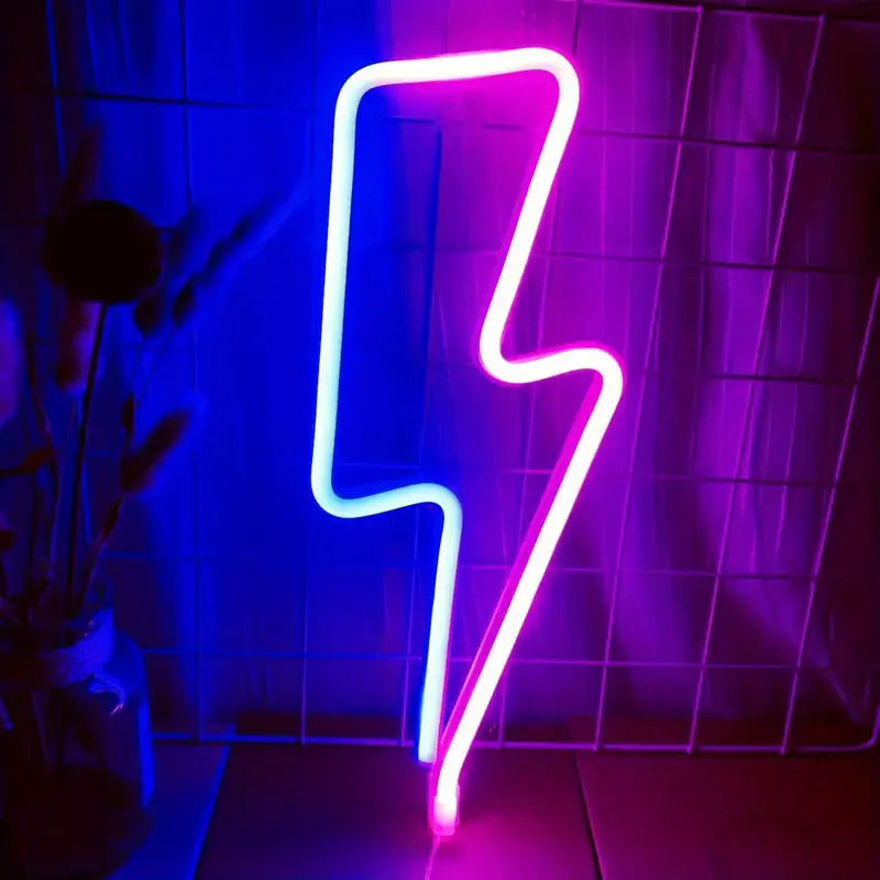 Lightning Bolt LED Neon Sign