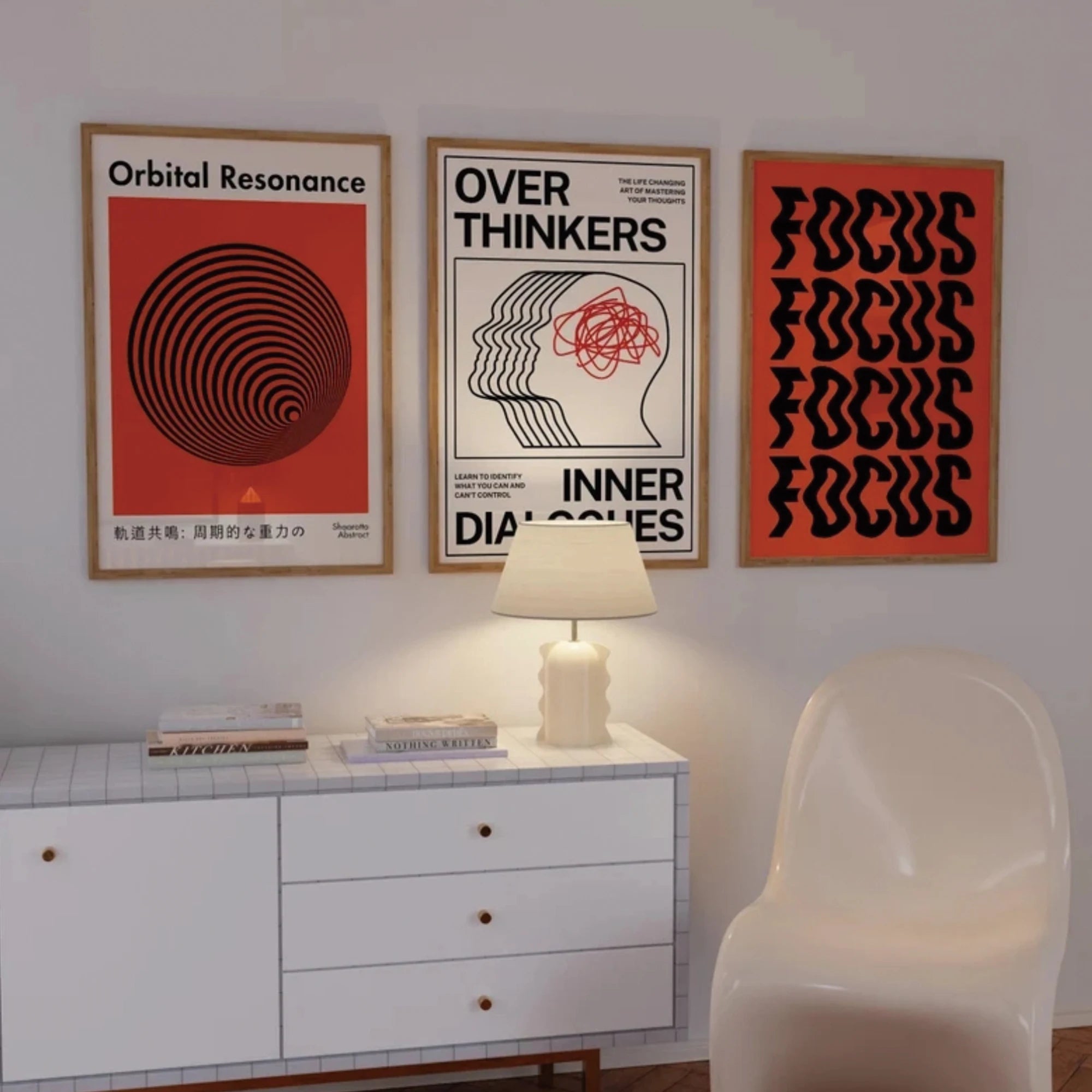Retro Modern Overthinkers Print Set