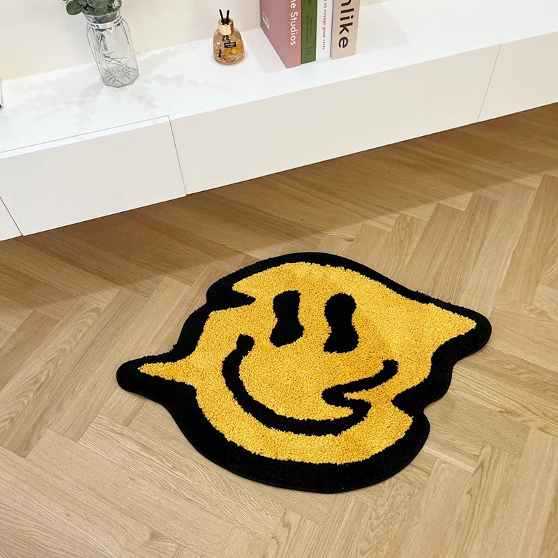 Trippy Smiling Tufted Rug