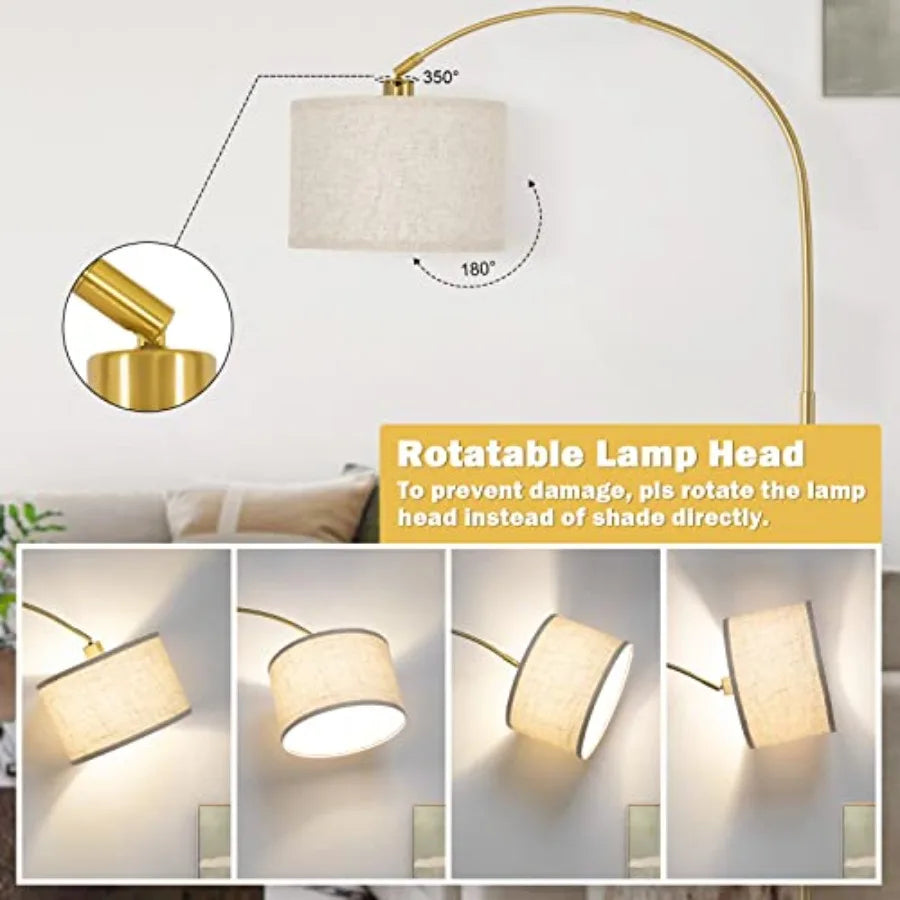 Gold Arc Floor Lamp
