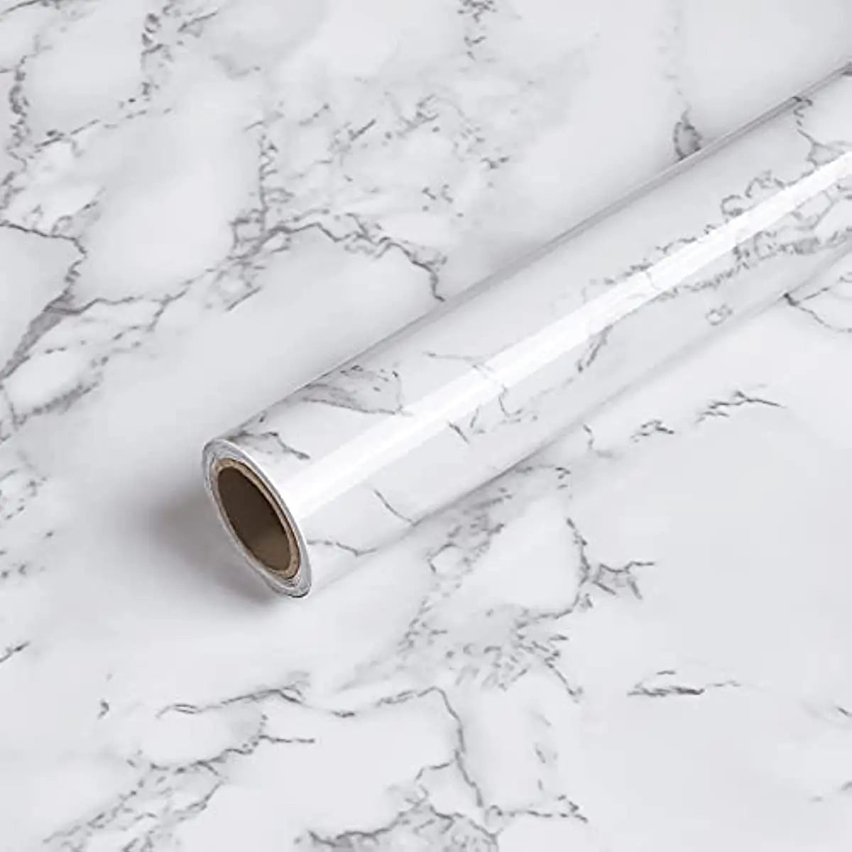 White Grey Marble Peel & Stick Contact Paper