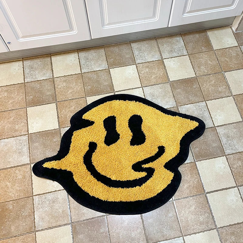 Trippy Smiling Tufted Rug