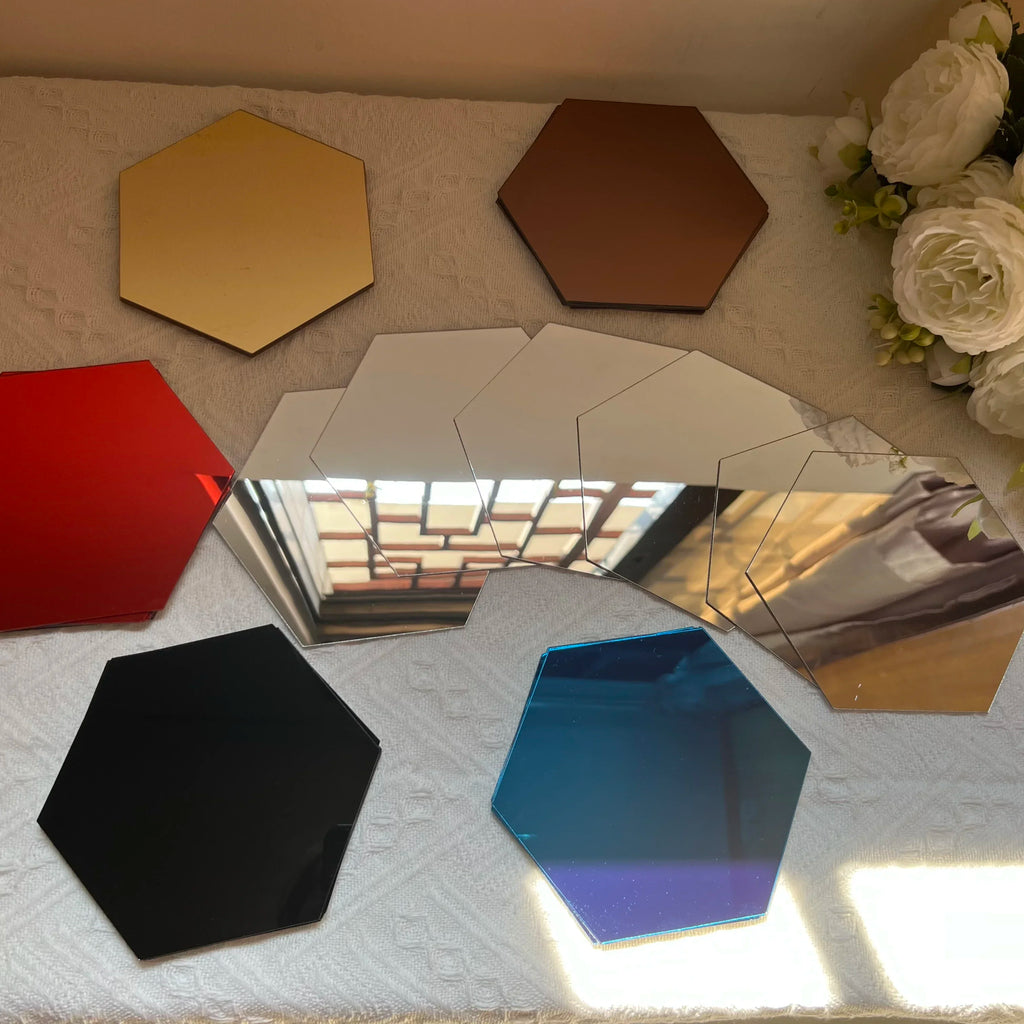 Hexagon 3D Mirror Wall Stickers