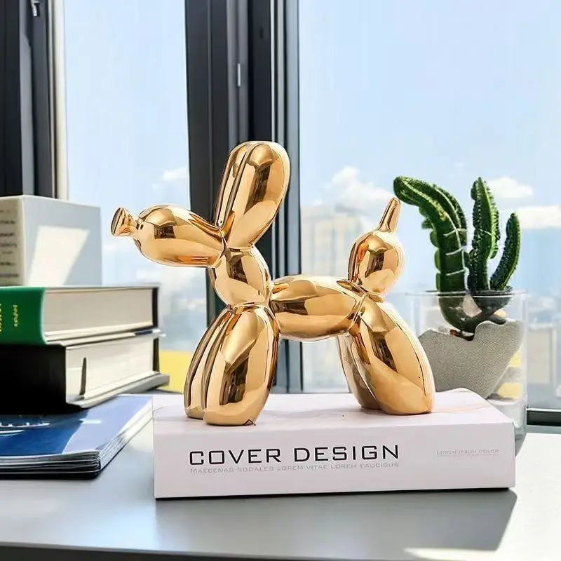 Ceramic Balloon Dog Sculpture