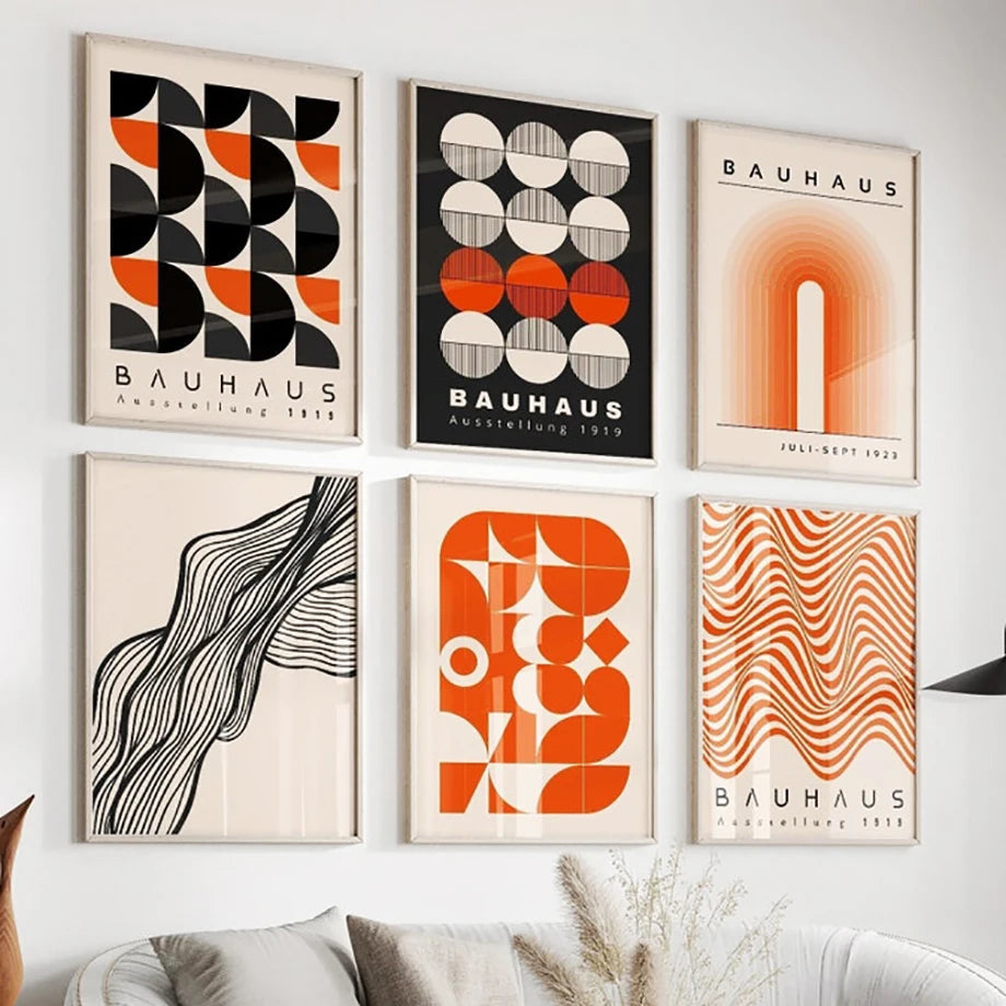 Bauhaus 1919 Orange Art Print