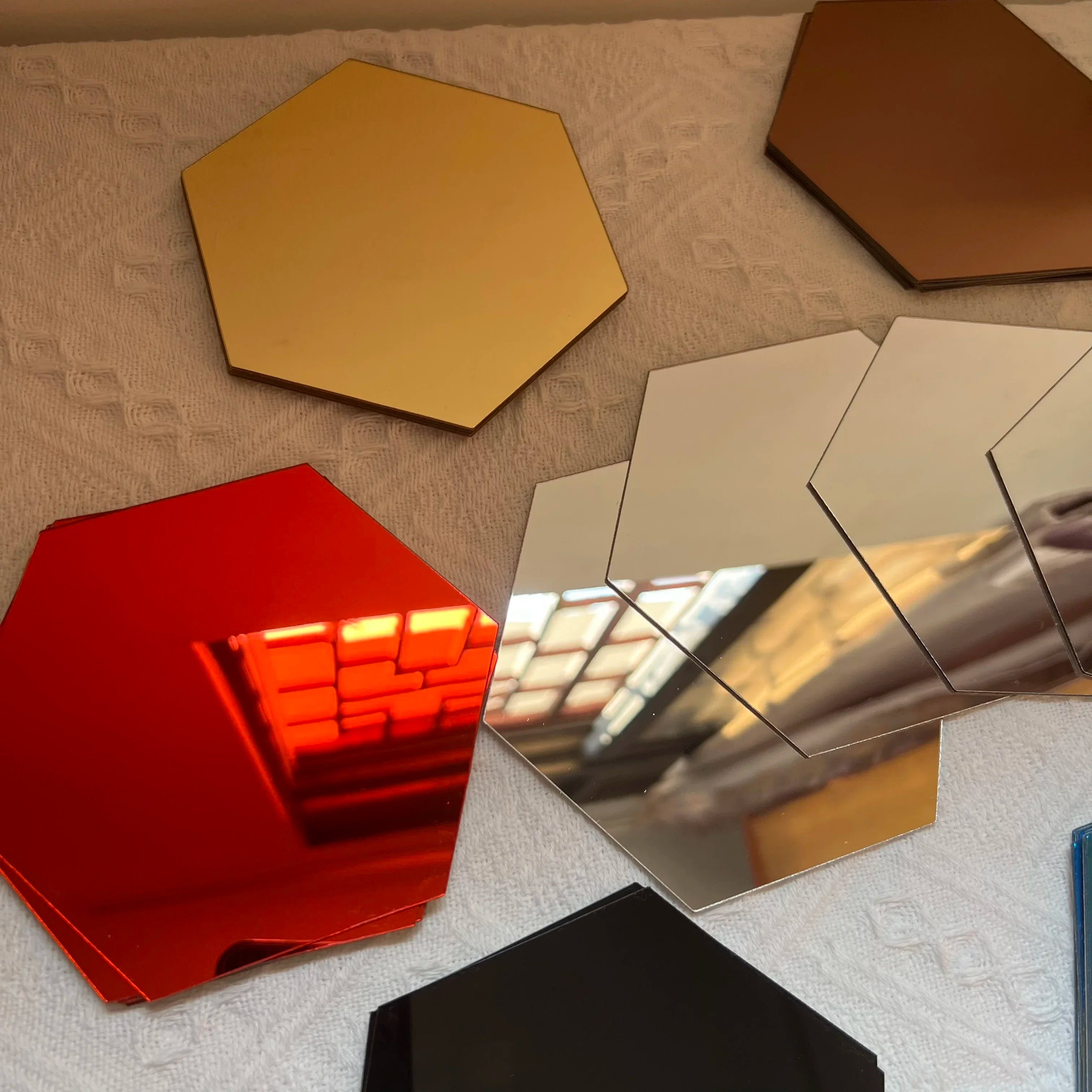 Hexagon 3D Mirror Wall Stickers