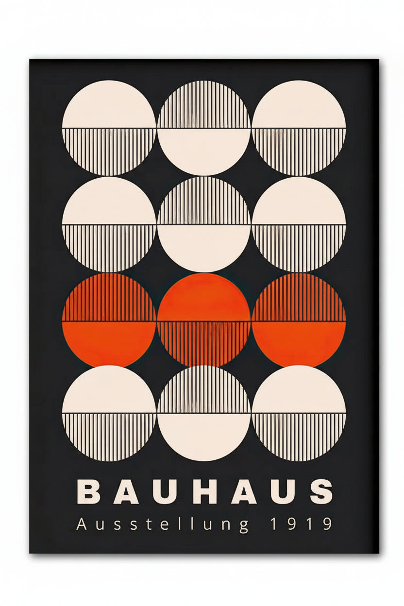 Black Bauhaus Art Print