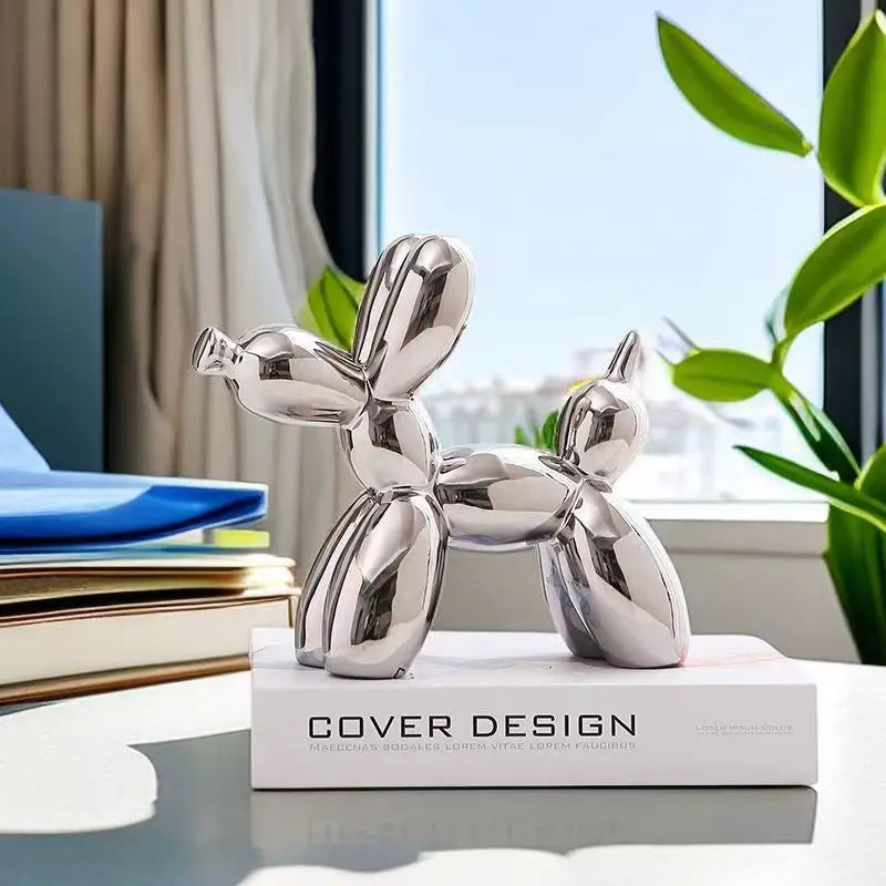 Ceramic Balloon Dog Sculpture