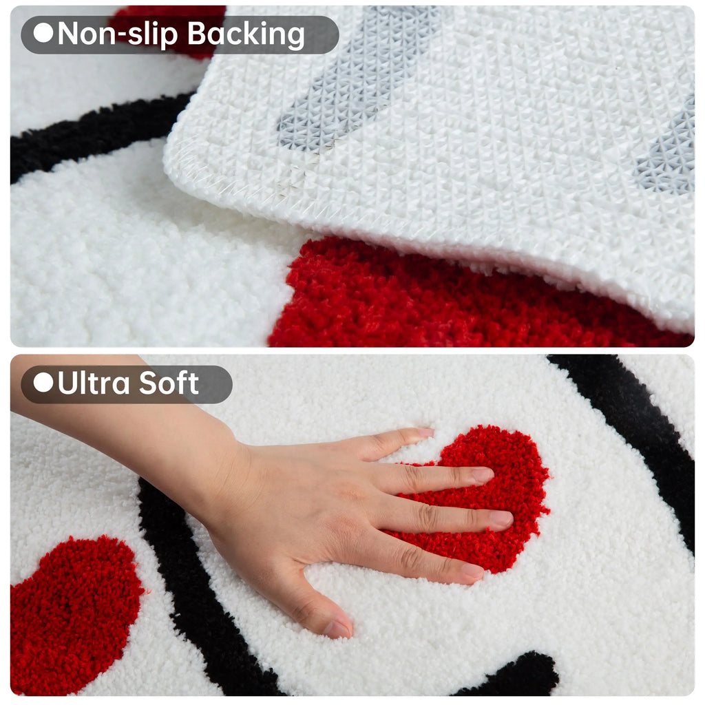 Heart Butt Shaped Tufted Rug